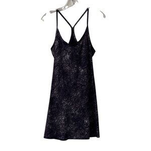 Outdoor Voices Ink Scrawl Blue Athletic Dress Size Small